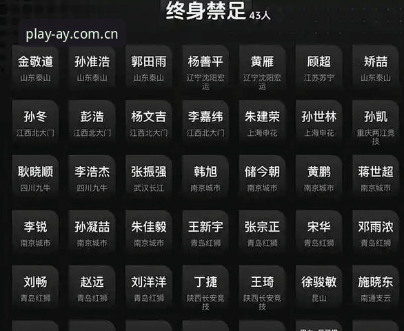 爱游戏平台解读足协禁足名单操作教程——从处罚名单看中国足球反腐治理